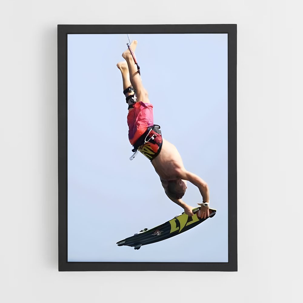 Poster Kevin langeree – affiche Kitesurf (vue 2)